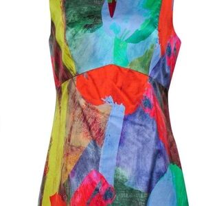 Milly Colorful Abstract Tank Top